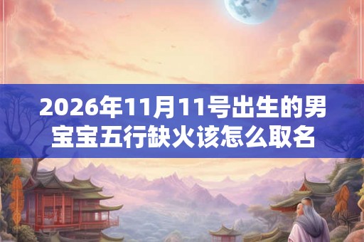 2026年11月11号出生的男宝宝五行缺火该怎么取名