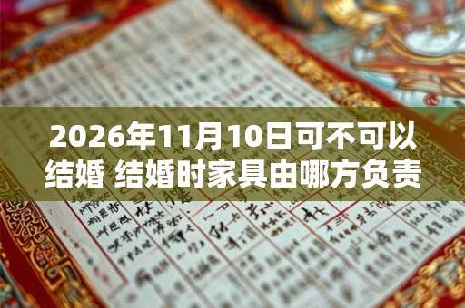 2026年11月10日可不可以结婚 结婚时家具由哪方负责