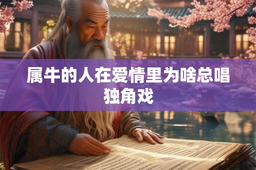属牛的人在爱情里为啥总唱独角戏 属牛的人在爱情里为啥总唱独角戏