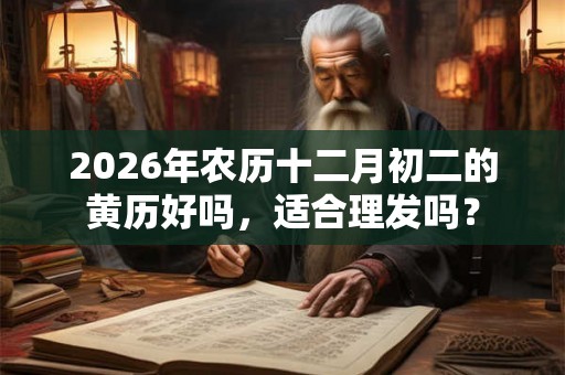 2026年农历十二月初二的黄历好吗，适合理发吗？