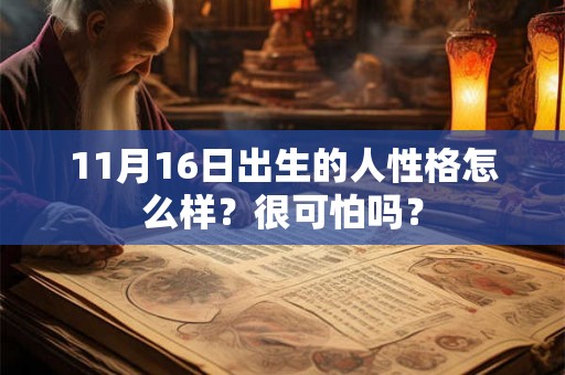 11月16日出生的人性格怎么样？很可怕吗？