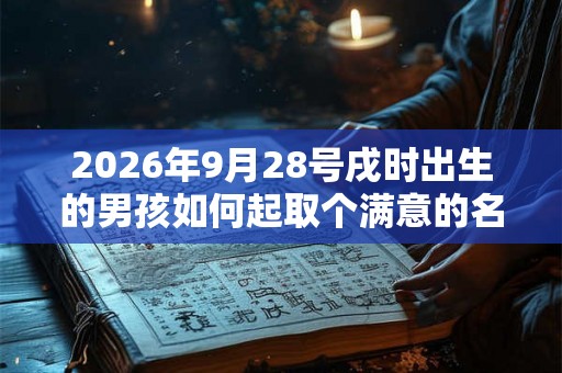 2026年9月28号戌时出生的男孩如何起取个满意的名字，五行属什么