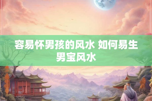 容易怀男孩的风水 如何易生男宝风水