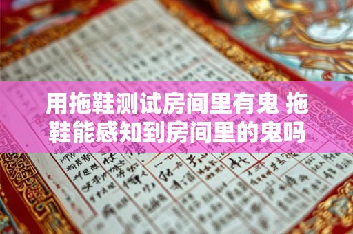 用拖鞋测试房间里有鬼 拖鞋能感知到房间里的鬼吗 用拖鞋测试房间里有鬼 拖鞋能感知到房间里的鬼吗