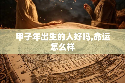 甲子年出生的人好吗,命运怎么样 甲子年出生的人好吗,命运怎么样