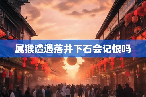 属猴遭遇落井下石会记恨吗
