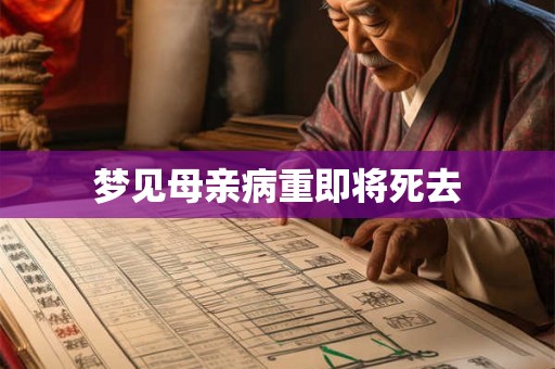 梦见母亲病重即将死去 梦见母亲病重即将死去