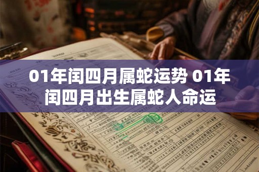 01年闰四月属蛇运势 01年闰四月出生属蛇人命运