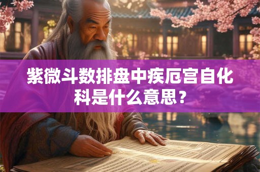 紫微斗数排盘中疾厄宫自化科是什么意思？