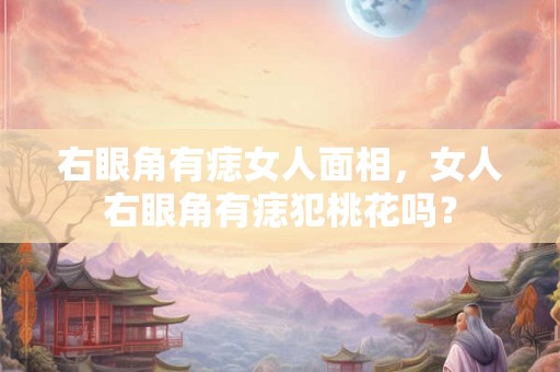 右眼角有痣女人面相,女人右眼角有痣犯桃花吗? 右眼角有痣女人面相,女人右眼角有痣犯桃花吗?