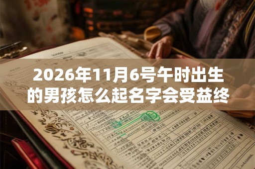 2026年11月6号午时出生的男孩怎么起名字会受益终生