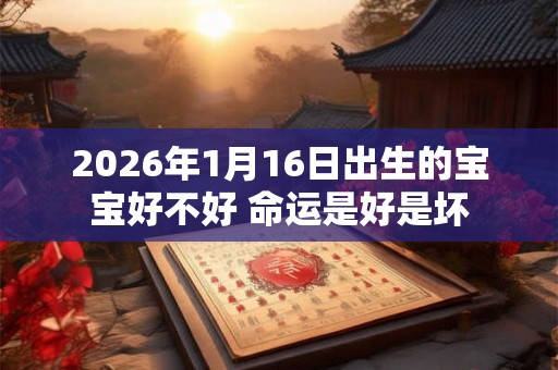 2026年1月16日出生的宝宝好不好 命运是好是坏