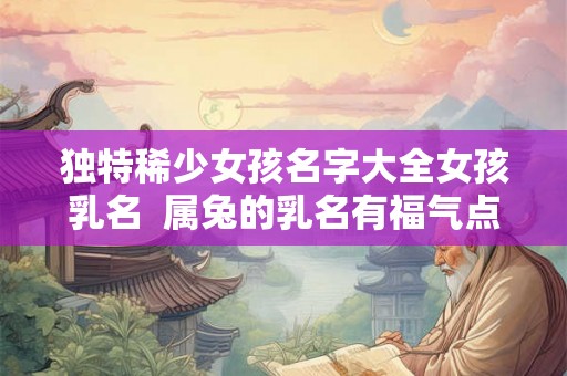 独特稀少女孩名字大全女孩乳名  属兔的乳名有福气点的男孩名