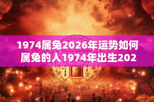 1974属兔2026年运势如何 属兔的人1974年出生2026年的运势如何 1974属兔2026年运势如何 属兔的人1974年出生2026年的运势如何