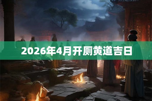 2026年4月开厕黄道吉日