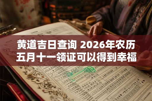 黄道吉日查询 2026年农历五月十一领证可以得到幸福吗
