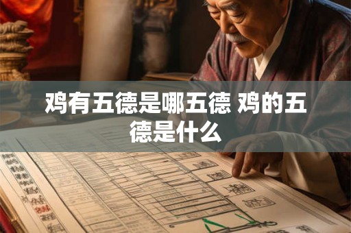 鸡有五德是哪五德 鸡的五德是什么