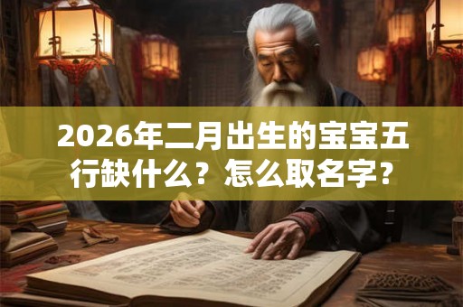 2026年二月出生的宝宝五行缺什么?怎么取名字? 2026年二月出生的宝宝五行缺什么?怎么取名字?