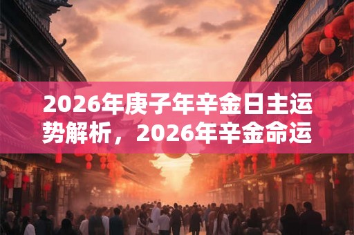 2026年庚子年辛金日主运势解析，2026年辛金命运程好不好？