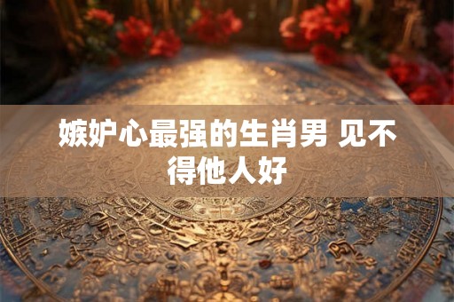 嫉妒心最强的生肖男 见不得他人好 嫉妒心最强的生肖男 见不得他人好