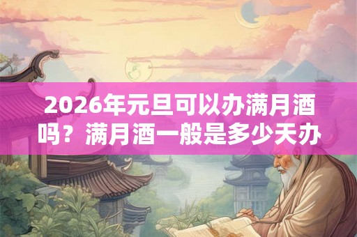 2026年元旦可以办满月酒吗?满月酒一般是多少天办? 2026年元旦可以办满月酒吗?满月酒一般是多少天办?