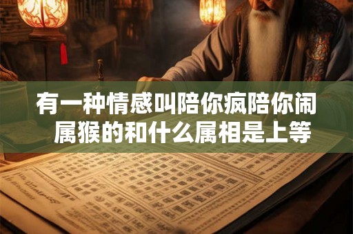 有一种情感叫陪你疯陪你闹  属猴的和什么属相是上等婚姻