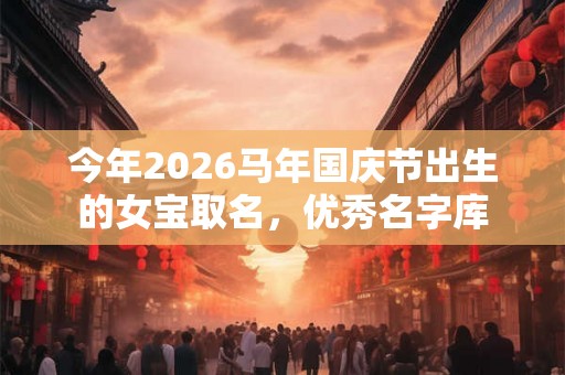 今年2026马年国庆节出生的女宝取名,优秀名字库 今年2026马年国庆节出生的女宝取名,优秀名字库