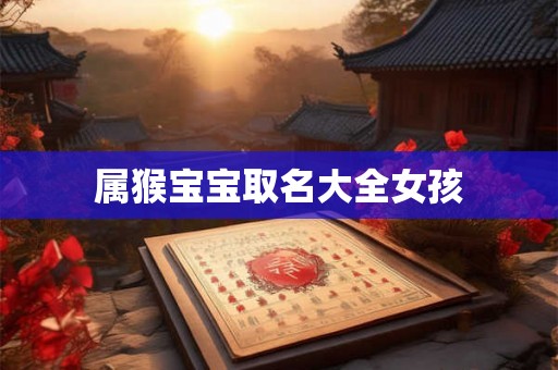 属猴宝宝取名大全女孩
