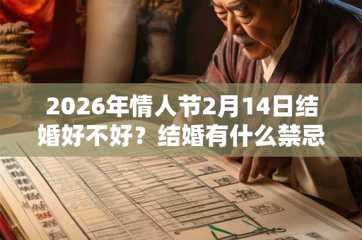 2026年情人节2月14日结婚好不好？结婚有什么禁忌？