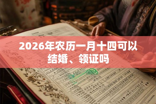 2026年农历一月十四可以结婚、领证吗