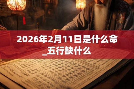 2026年2月11日是什么命_五行缺什么