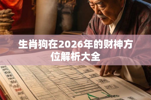 生肖狗在2026年的财神方位解析大全