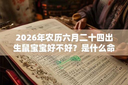 2026年农历六月二十四出生鼠宝宝好不好？是什么命？