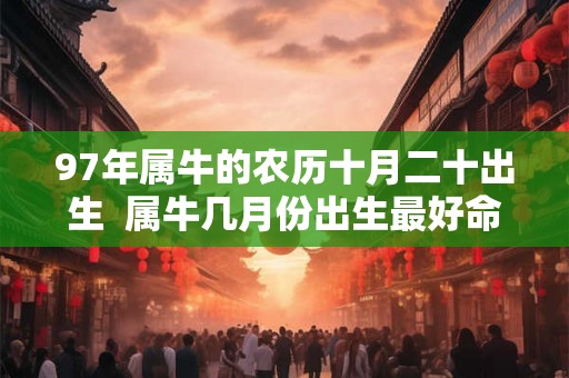 97年属牛的农历十月二十出生  属牛几月份出生最好命农历