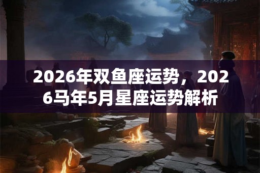 2026年双鱼座运势,2026马年5月星座运势解析 2026年双鱼座运势,2026马年5月星座运势解析