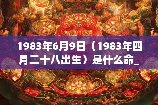 1983年6月9日（1983年四月二十八出生）是什么命_命运如何