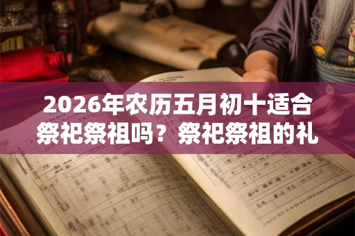 2026年农历五月初十适合祭祀祭祖吗？祭祀祭祖的礼仪