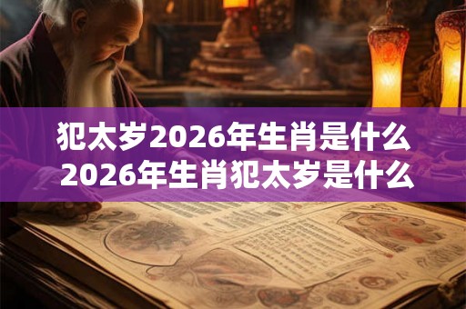 犯太岁2026年生肖是什么 2026年生肖犯太岁是什么