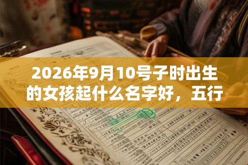 2026年9月10号子时出生的女孩起什么名字好，五行属什么