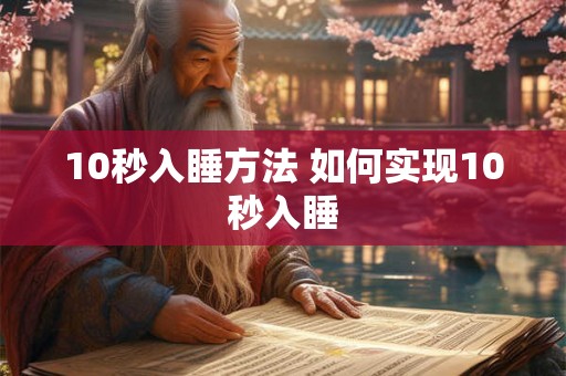 10秒入睡方法 如何实现10秒入睡