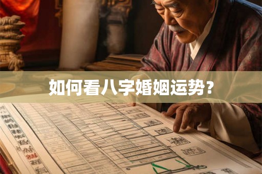 如何看八字婚姻运势? 如何看八字婚姻运势?