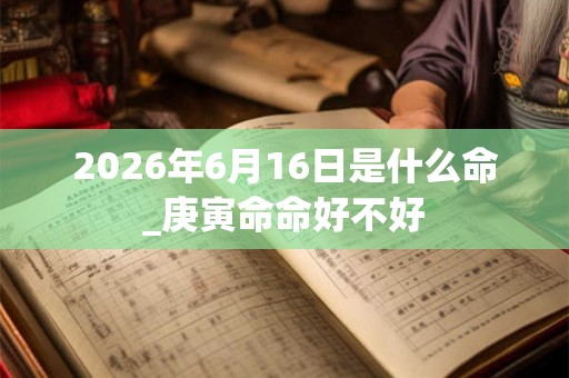 2026年6月16日是什么命_庚寅命命好不好