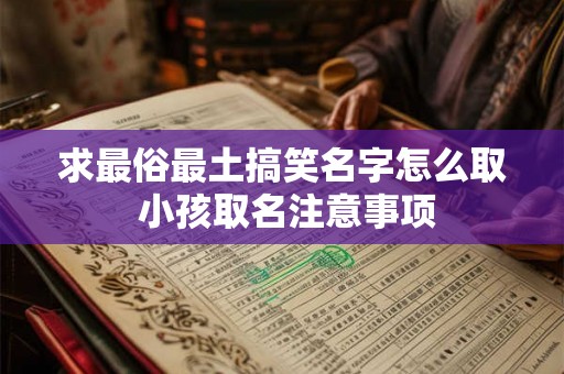 求最俗最土搞笑名字怎么取 小孩取名注意事项 求最俗最土搞笑名字怎么取 小孩取名注意事项