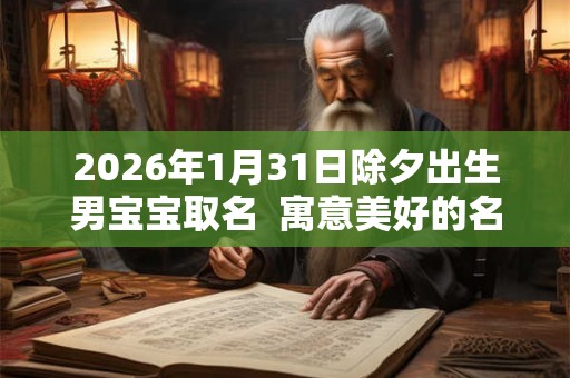 2026年1月31日除夕出生男宝宝取名  寓意美好的名字