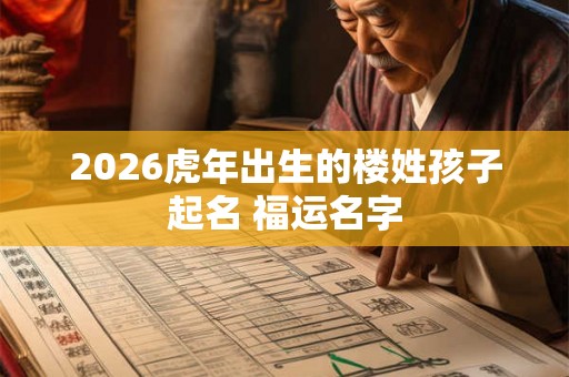 2026虎年出生的楼姓孩子起名 福运名字