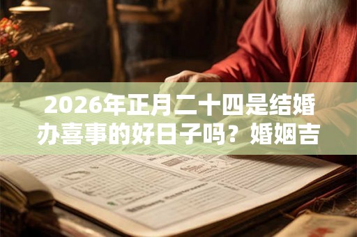 2026年正月二十四是结婚办喜事的好日子吗？婚姻吉日怎么选？