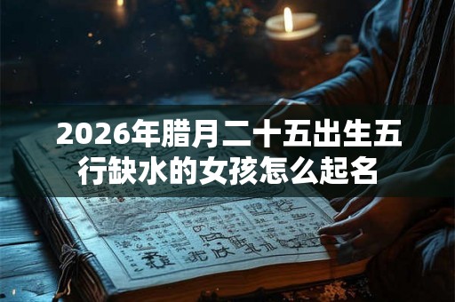 2026年腊月二十五出生五行缺水的女孩怎么起名