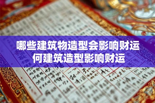 哪些建筑物造型会影响财运 何建筑造型影响财运 哪些建筑物造型会影响财运 何建筑造型影响财运