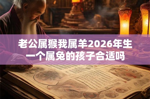 老公属猴我属羊2026年生一个属兔的孩子合适吗 老公属猴我属羊2026年生一个属兔的孩子合适吗