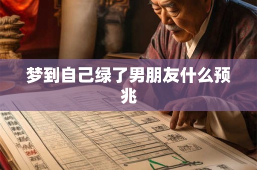 梦到自己绿了男朋友什么预兆 梦到自己绿了男朋友什么预兆